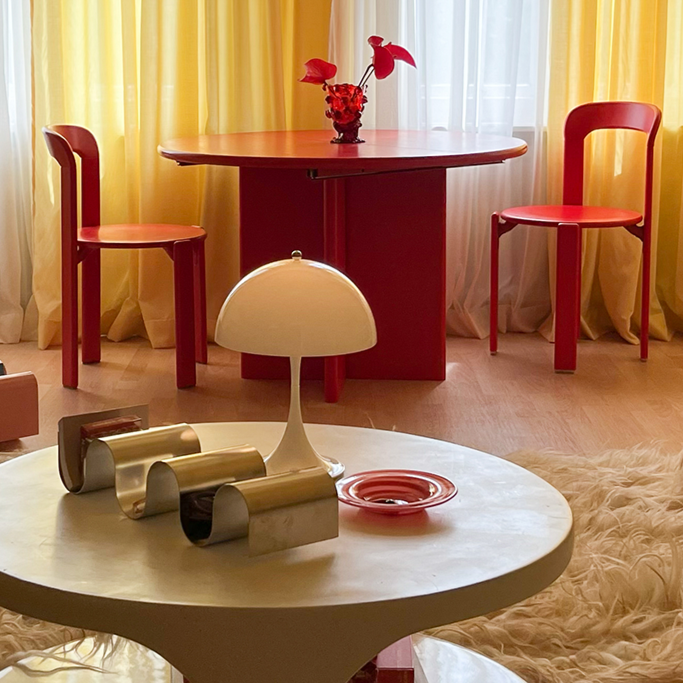 Louis Poulsen Panthella 250 Portable tafellamp White Opal