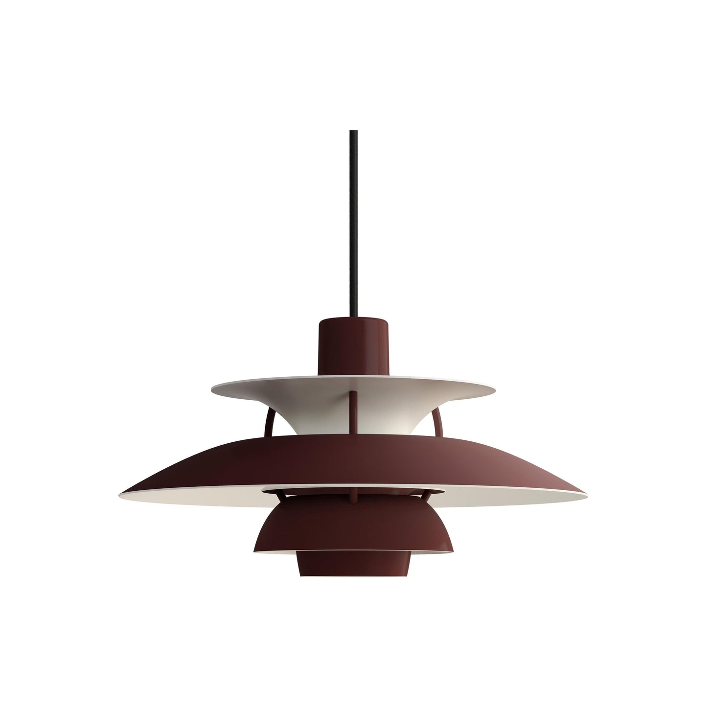 Louis Poulsen PH 5 Mini hanglamp Monochrome Burgundy