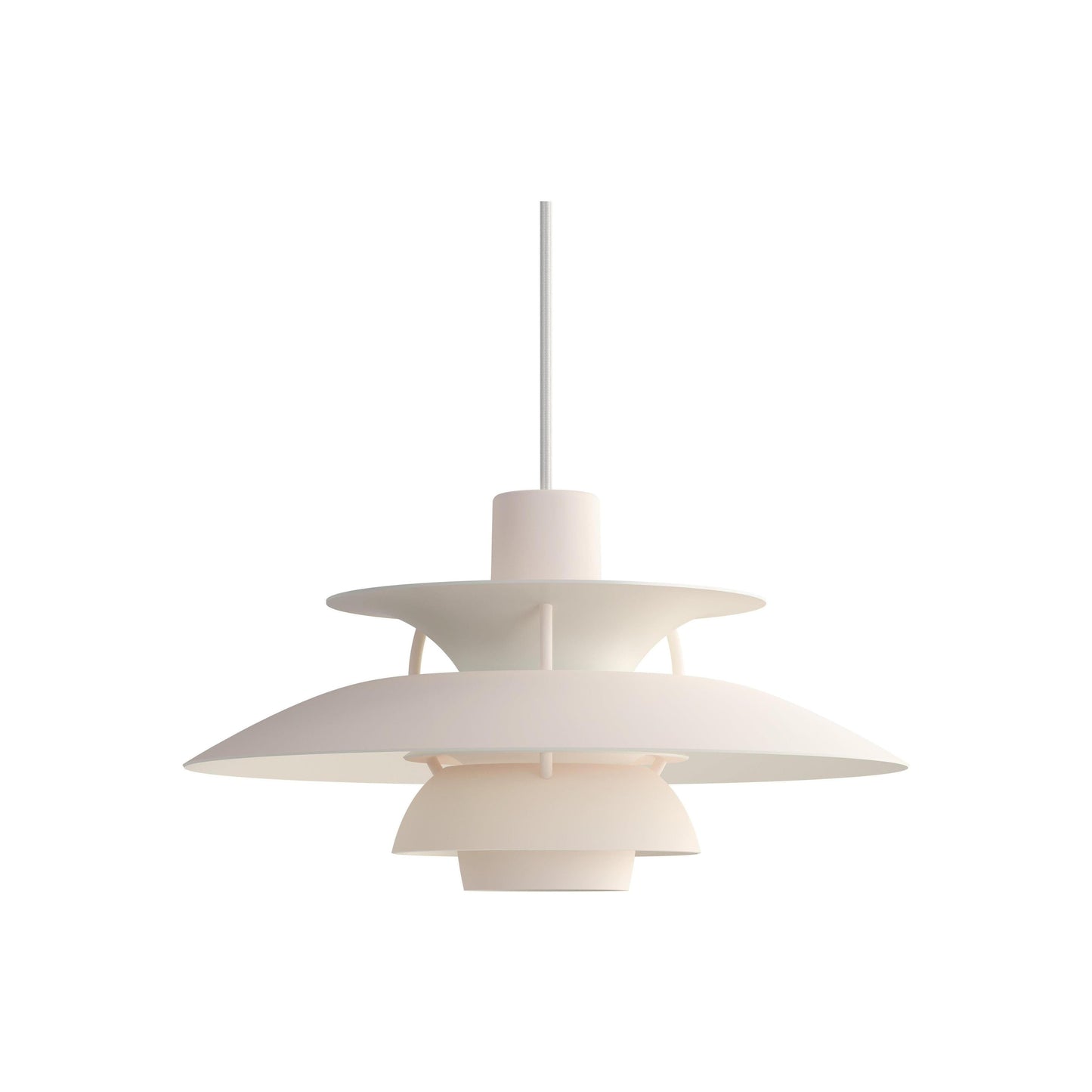 Louis Poulsen PH 5 Mini hanglamp Monochrome Pale Blush