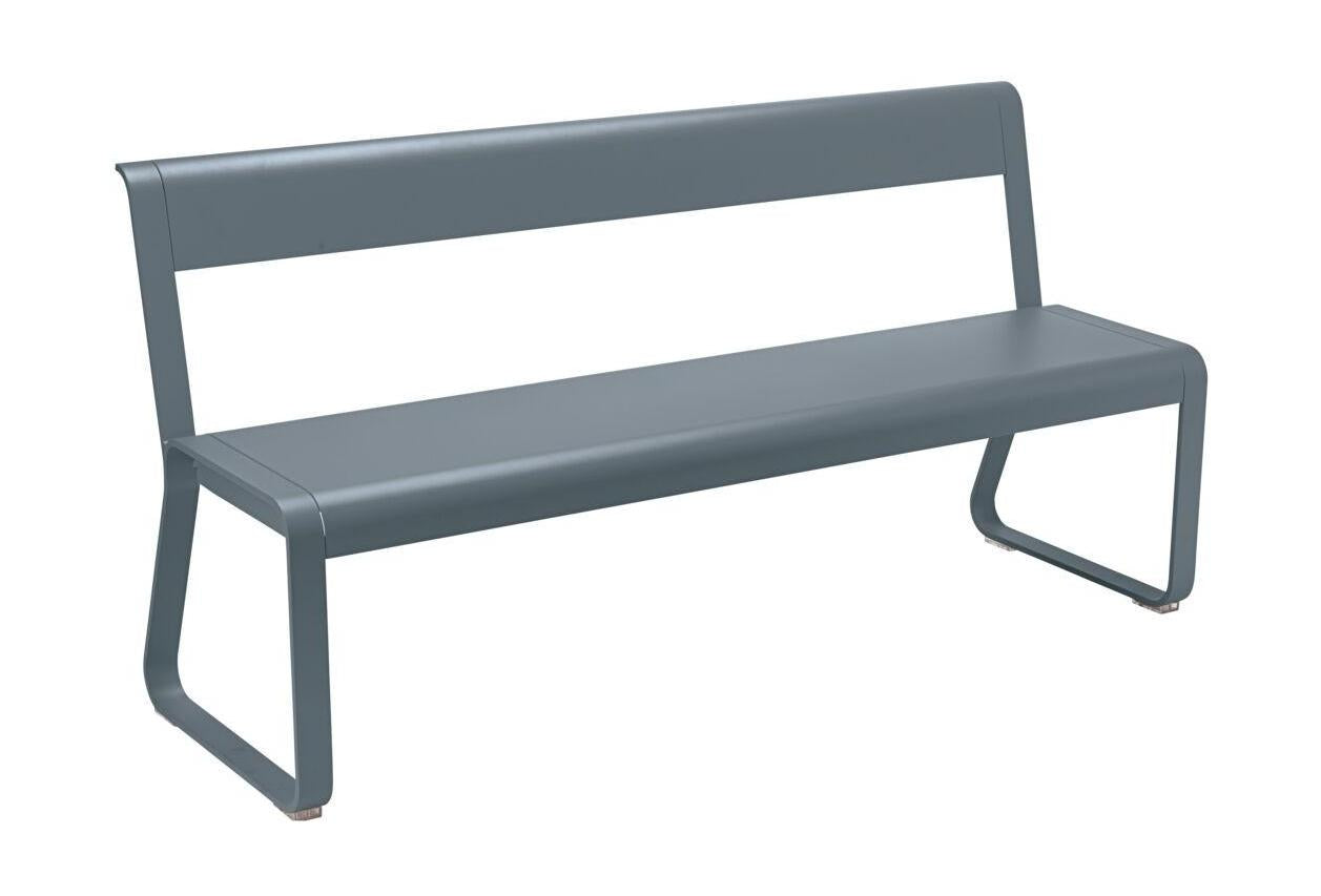 Fermob Bellevie bench tuinbank met rugleuning Storm Grey