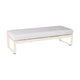 Fermob Bellevie 2-zitshocker Beige Latte - Off-White