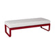 Fermob Bellevie 2-zitshocker Chili - Off-White