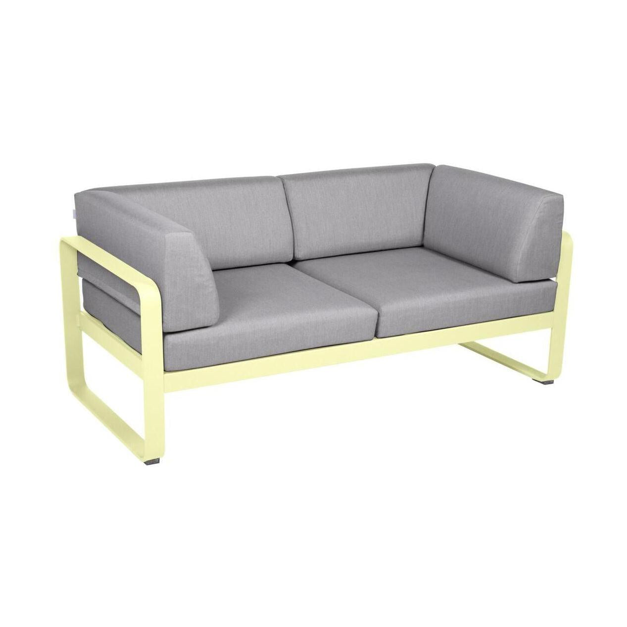 Fermob Bellevie Club 2-zits loungebank Frosted Lemon - Flannel