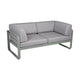 Fermob Bellevie Club 2-zits loungebank Lapilli Grey - Flanne