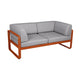 Fermob Bellevie Club 2-zits loungebank Candied Orange - Flannel