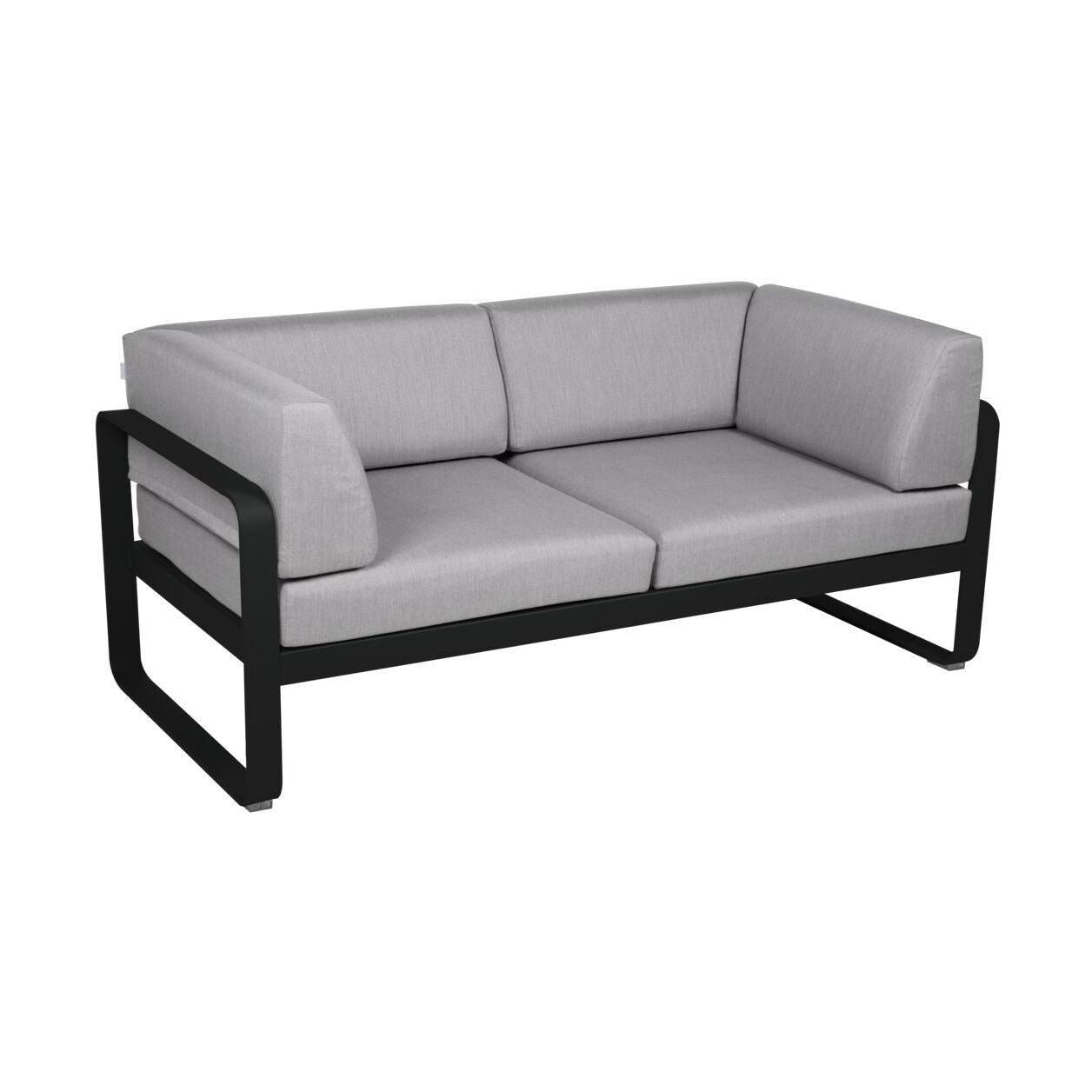 Fermob Bellevie Club 2-zits loungebank Liquorice - Flannel