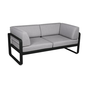 Fermob Bellevie Club 2-zits loungebank Liquorice - Flannel