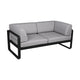 Fermob Bellevie Club 2-zits loungebank Liquorice - Flannel