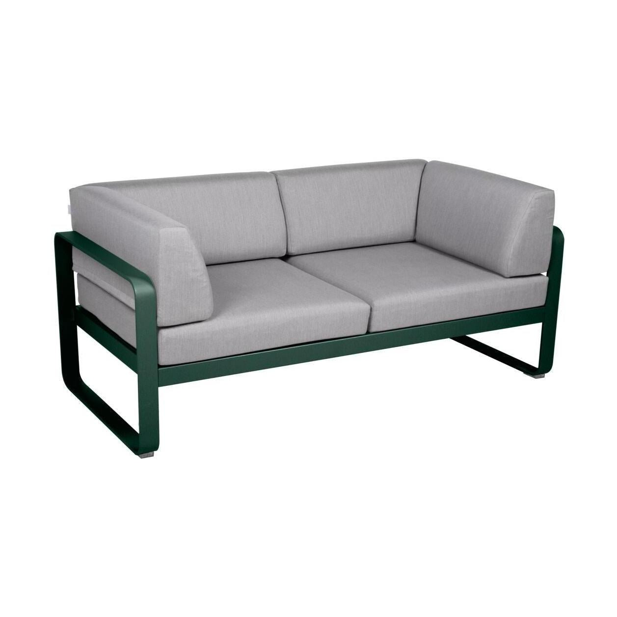 Fermob Bellevie Club 2-zits loungebank Cedar Green - Flannel