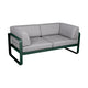 Fermob Bellevie Club 2-zits loungebank Cedar Green - Flannel