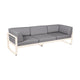 Fermob Bellevie Club 3-zits loungebank Beige Latte - Flannel