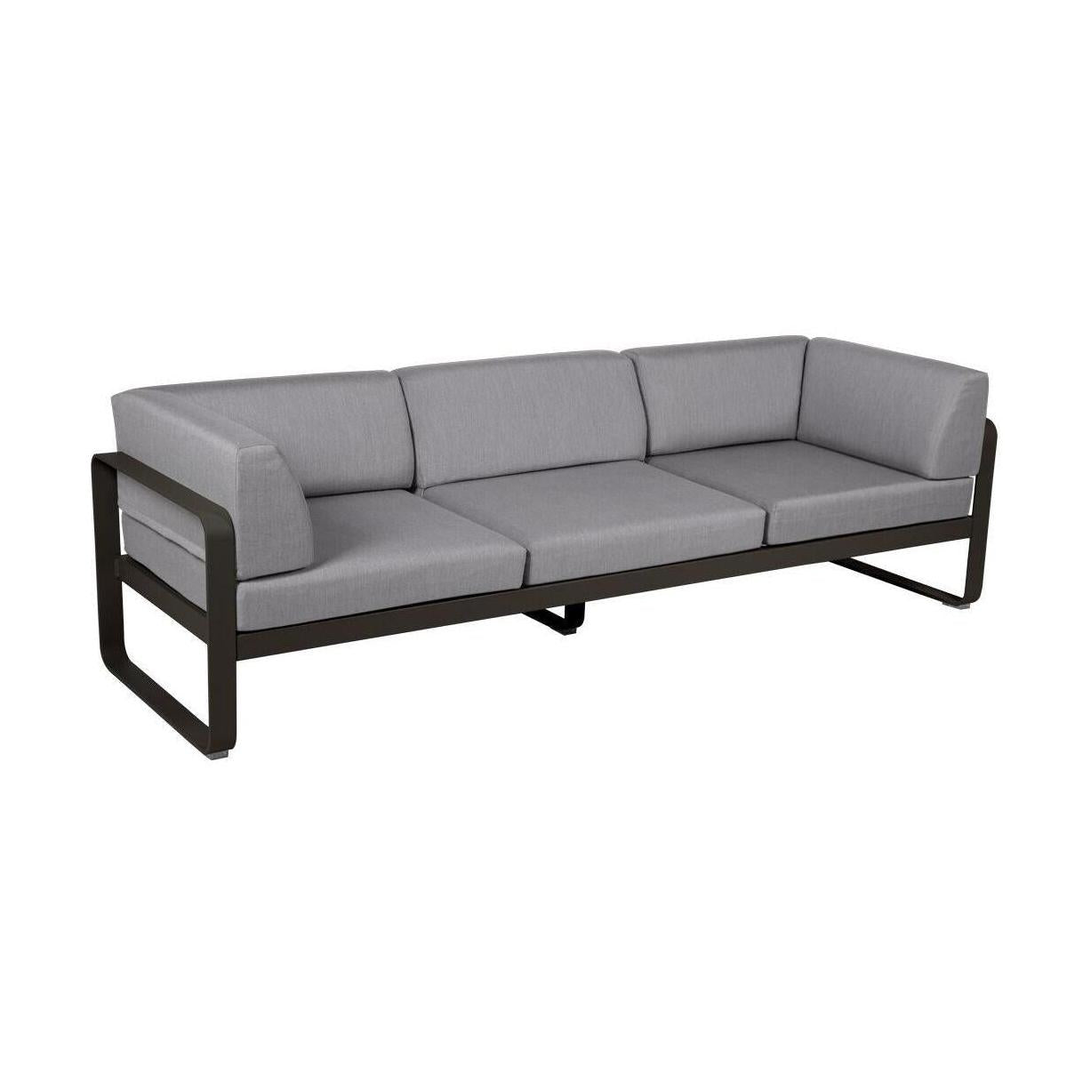 Fermob Bellevie Club 3-zits loungebank Tonka - Flannel