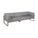 Fermob Bellevie Club 3-zits loungebank Nutmeg - Flannel