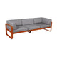 Fermob Bellevie Club 3-zits loungebank Candied Orange - Flannel