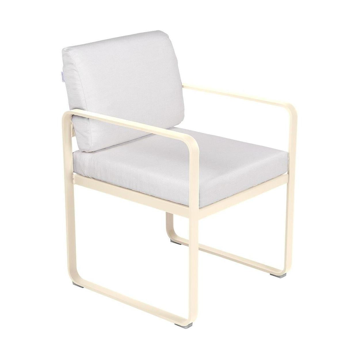 Fermob Bellevie dining armchair tuinstoel Beige Latte - Off-White
