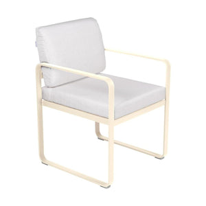 Fermob Bellevie dining armchair tuinstoel Beige Latte - Off-White