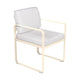 Fermob Bellevie dining armchair tuinstoel Beige Latte - Off-White