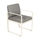 Fermob Bellevie dining armchair tuinstoel Beige Latte - Grey taupe