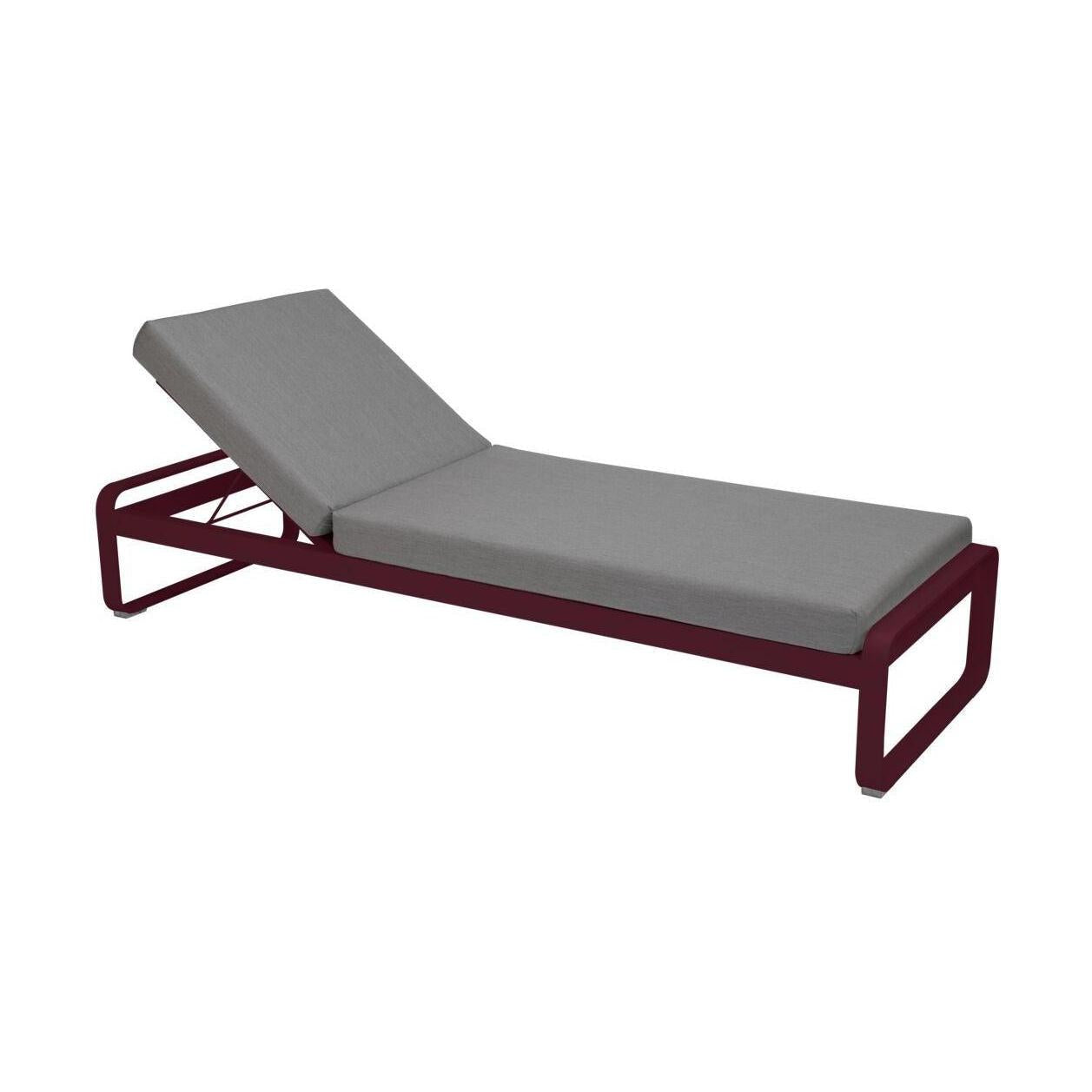 Fermob Bellevie Premium Sunlounger ligbed Black Cherry