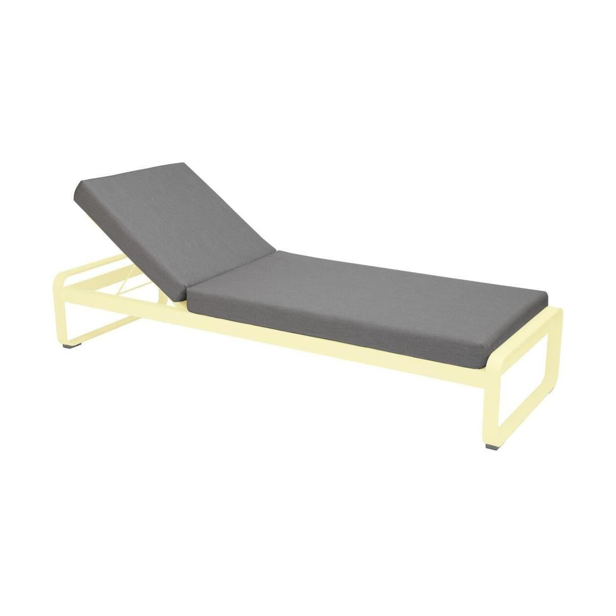 Fermob Bellevie Premium Sunlounger ligbed Frosted Lemon