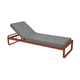 Fermob Bellevie Premium Sunlounger ligbed Red Ochre