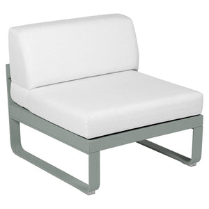 Fermob Bellevie 1-zitsmodule loungebank Lapilli Grey - Off-White