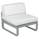 Fermob Bellevie 1-zitsmodule loungebank Lapilli Grey - Off-White