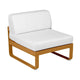 Fermob Bellevie 1-zitsmodule loungebank Gingerbread - Off-White