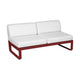 Fermob Bellevie 2-zitsmodule loungebank Chili - Off-White
