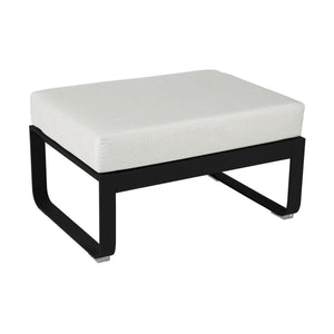 Fermob Bellevie 1-zitshocker Liquorice - Off-White
