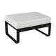 Fermob Bellevie 1-zitshocker Liquorice - Off-White
