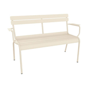 Fermob Luxembourg tuinbank met armleuning Beige Latte