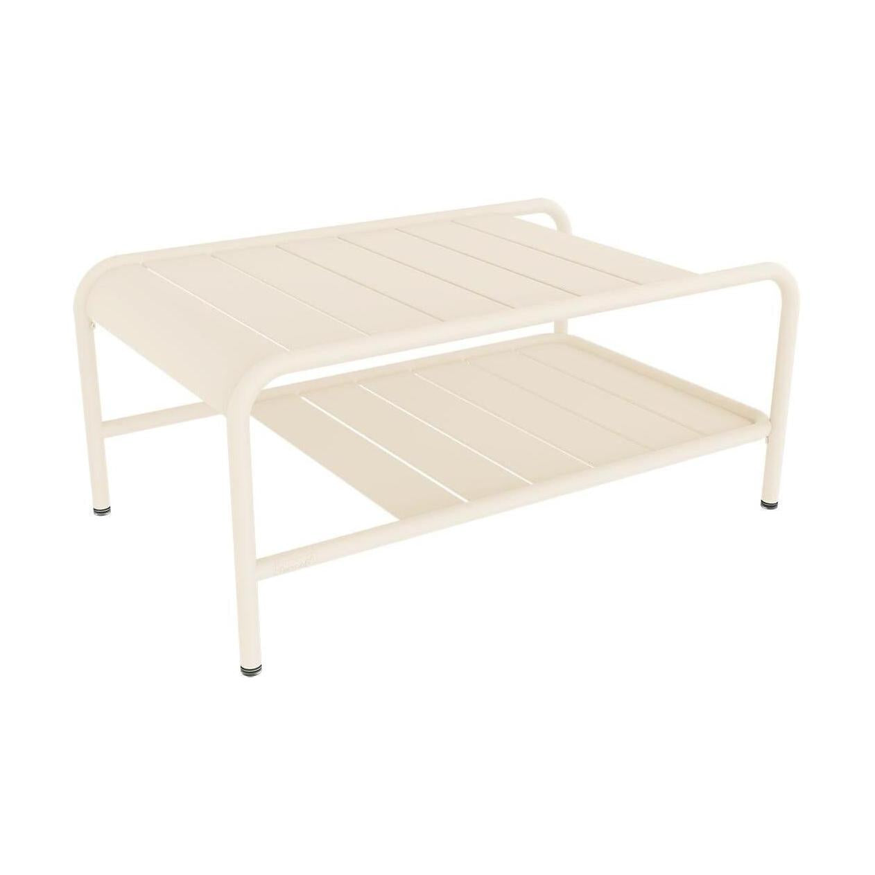 Fermob Luxembourg tuintafel laag 90x55 cm Beige Latte