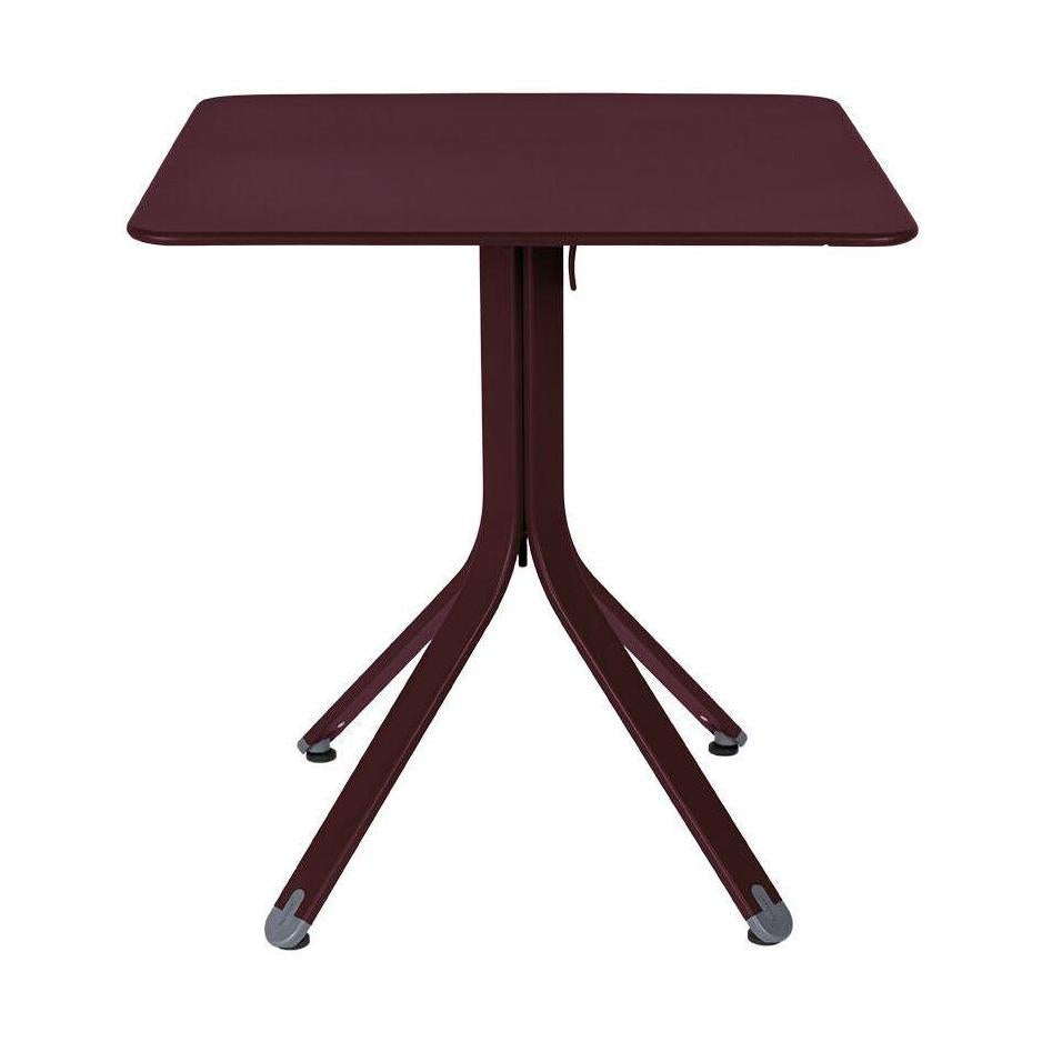 Fermob Rest'o tuintafel 71x71 cm Black Cherry