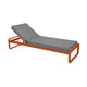 Fermob Bellevie Premium Sunlounger ligbed Candied Orange