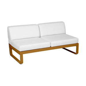 Fermob Bellevie 2-zitsmodule loungebank Gingerbread - Off-White