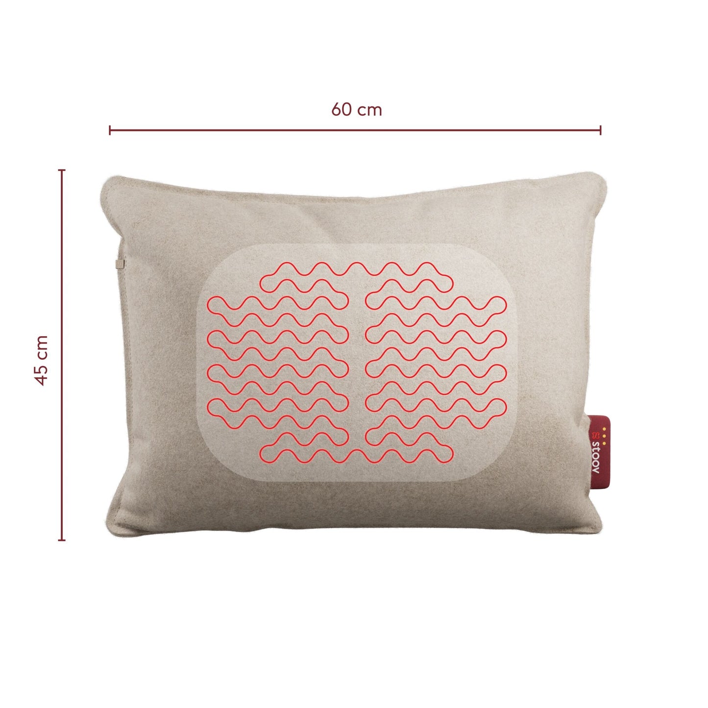 Stoov Ploov Flex S3 warmtekussen 45x60 cm Soft Beige
