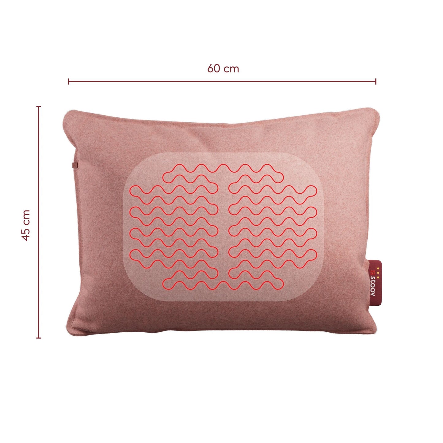 Stoov Ploov Flex S3 warmtekussen 45x60 cm Soft Pink
