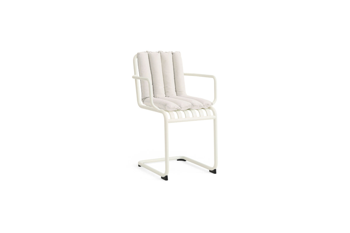 HAY Palissade Soft Quilted kussen voor tuinstoel Cream White