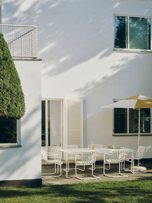 HAY Terrazza Hexagon parasol Off-White / Ochre