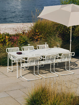 HAY Terrazza Hexagon parasol Off-White / Grey