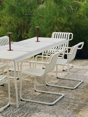 HAY Palissade Cantilever Dining tuinstoel met arm Anthracite