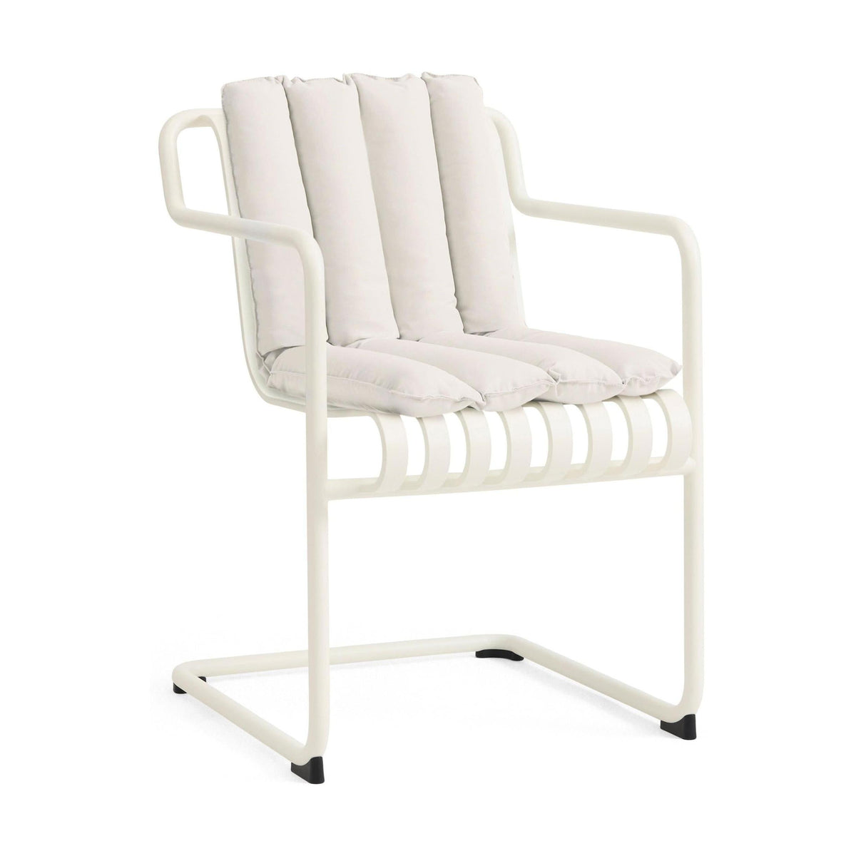 HAY Palissade Soft Quilted kussen voor dining tuinstoel Cream White