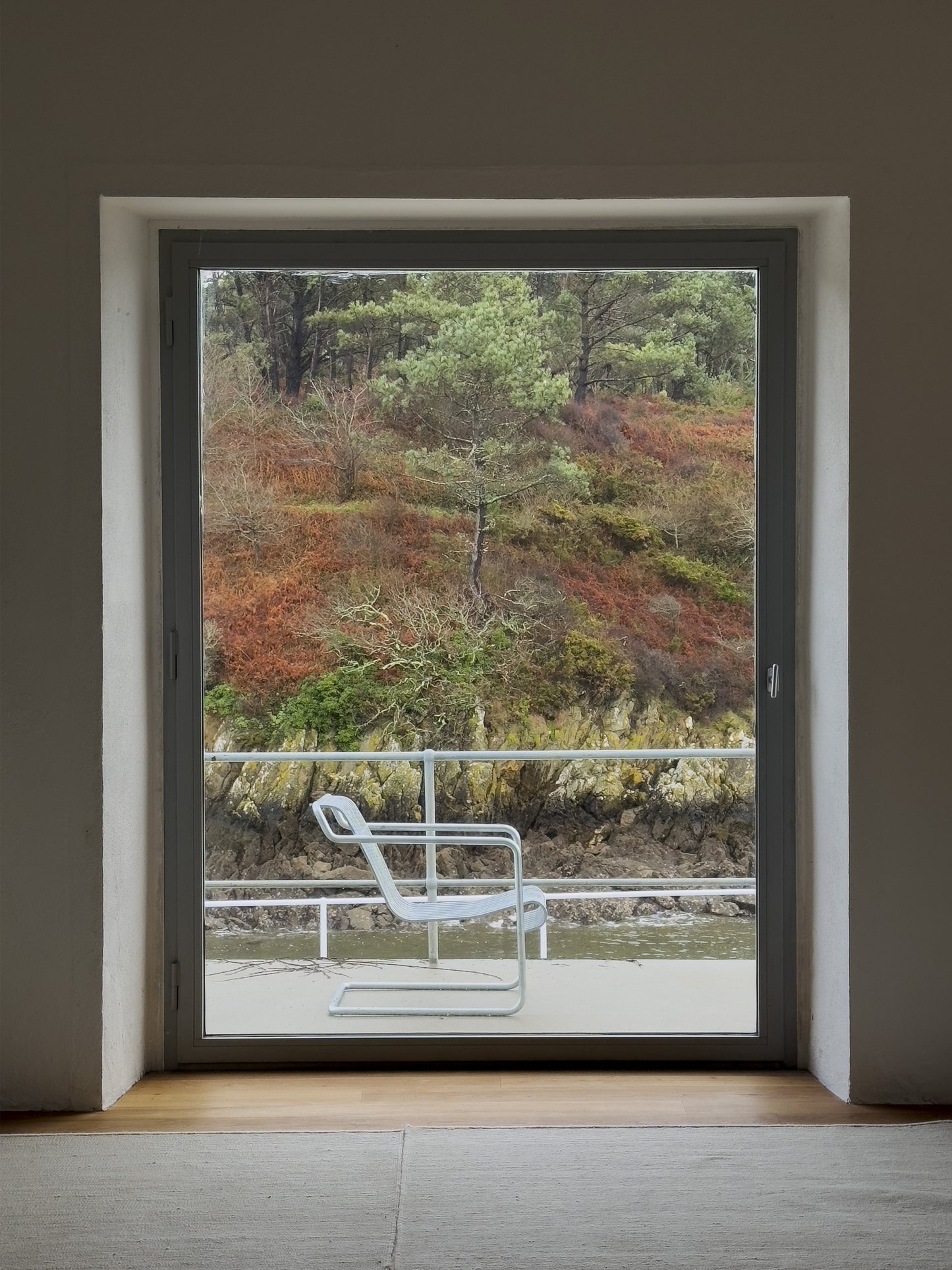 HAY Palissade Cantilever Low loungestoel Sky Grey