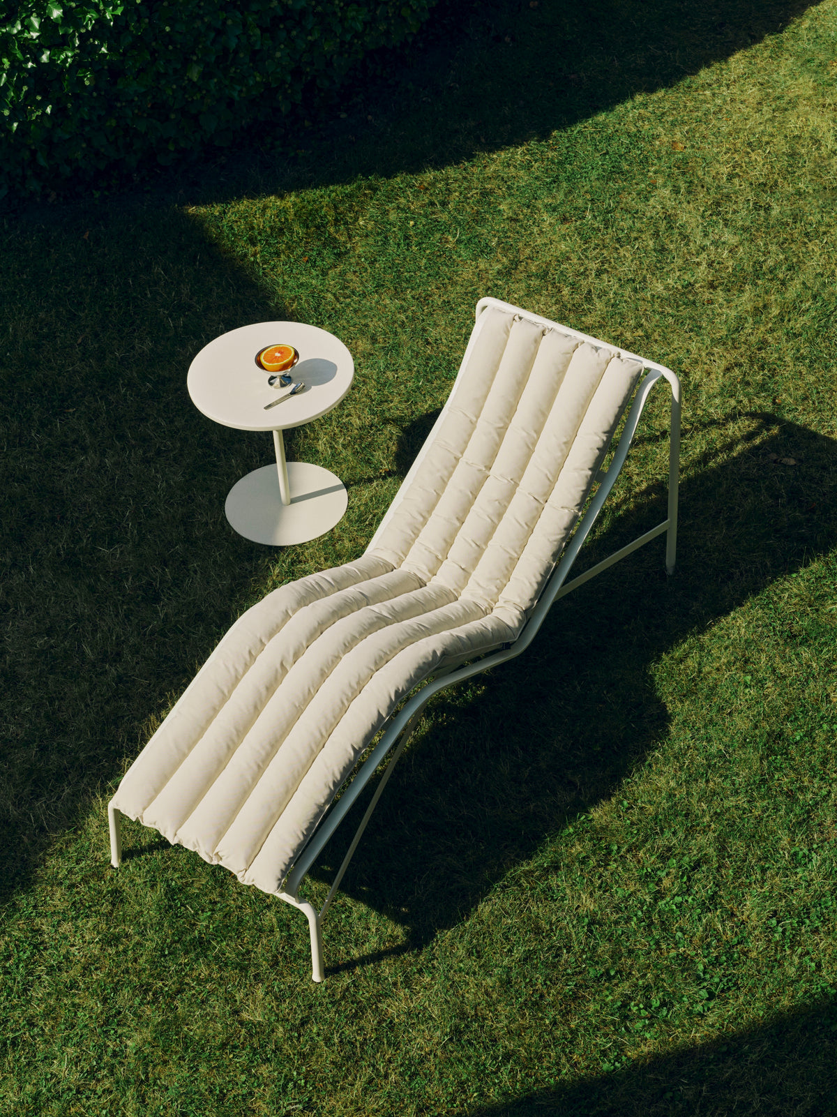HAY Palissade Soft Quilted kussen voor chaise longue Cream White