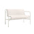 HAY Palissade Quilted kussen voor tuinbank Cream White