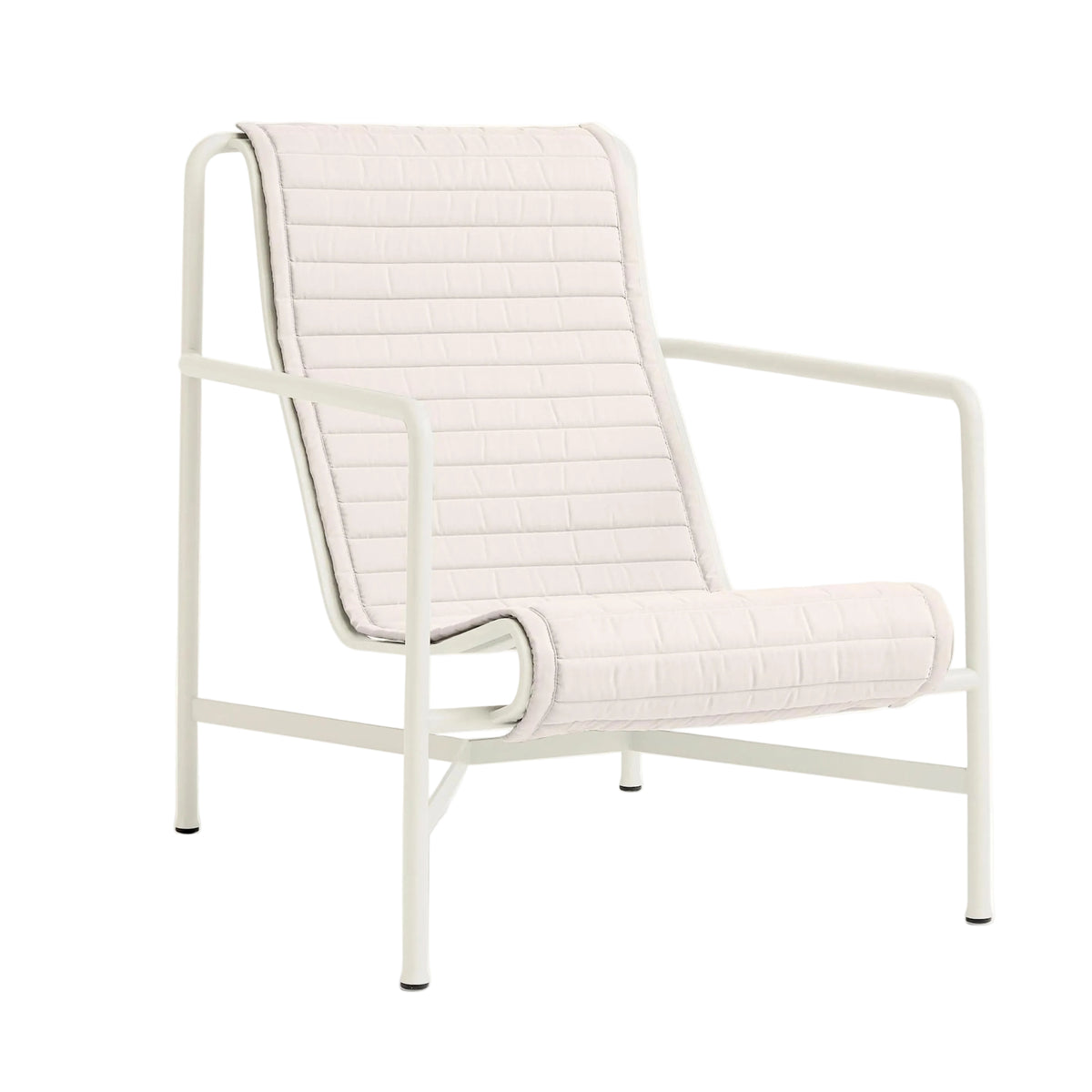 HAY Palissade Quilted kussen voor lounge high Cream White