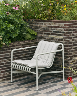 HAY Palissade Soft Quilted kussen voor lounge high Cream White