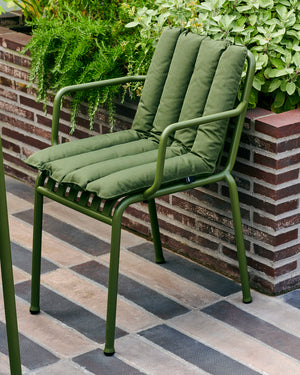 HAY Palissade soft quilted tuinstoel kussen anthracite