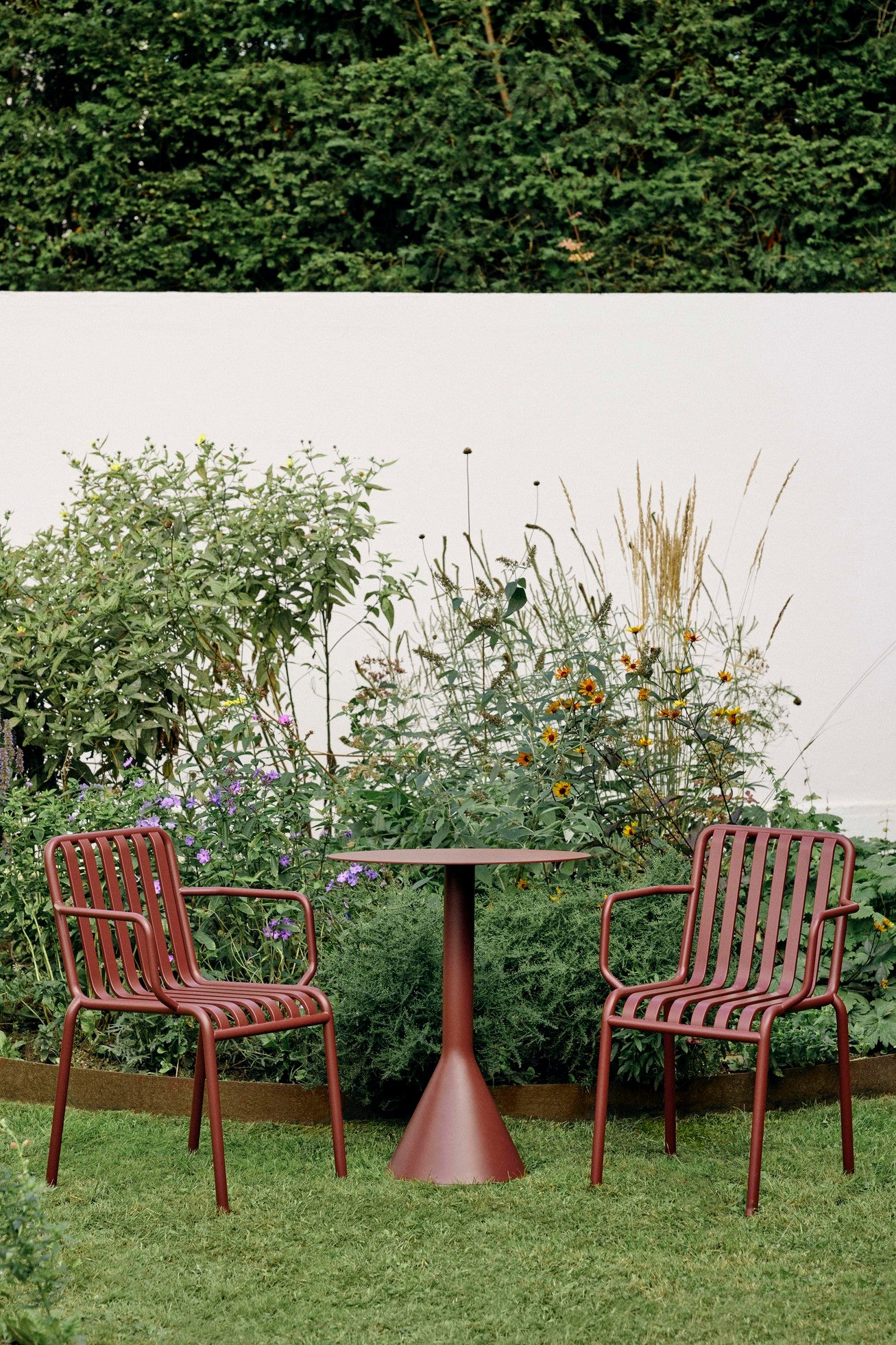 HAY Palissade Cone tuintafel 65x65 cm Anthracite